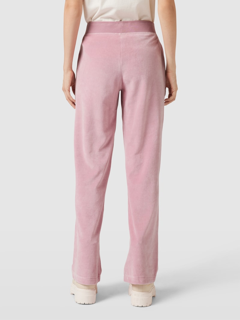 Flared Cut Hose mit elastischem Bund in rosa