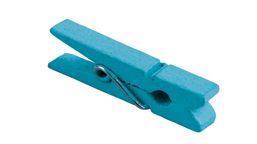 Rayher Mini Holzwäscheklammern bunt 2,5cm 48 Stück
