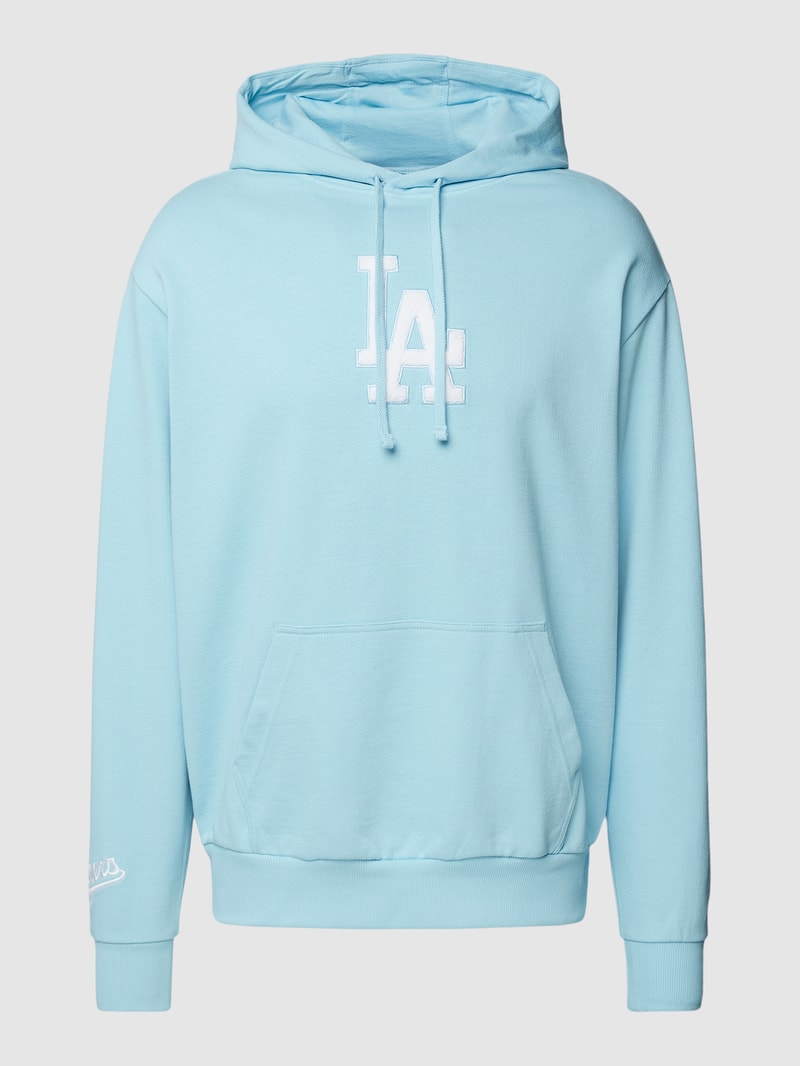 Hoodie mit Känguru-Tasche in hellblau