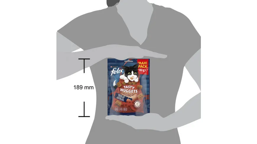 felix Tasty Nuggets Rind mit Lamm Katzensnacks 180 g