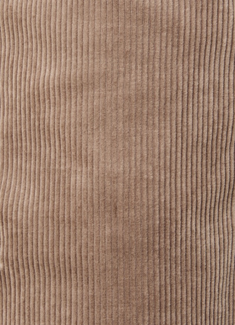 Emporio Armani taisna piegriezuma velveta bikses ar sānu kabatām