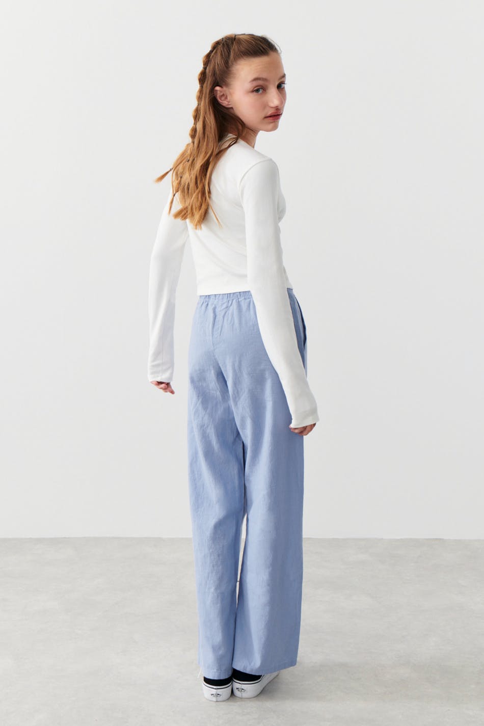 Y linenmix trousers