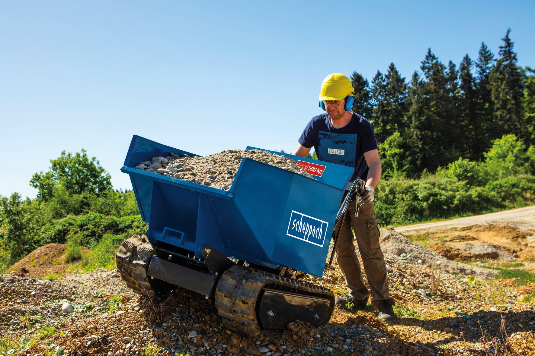 Scheppach Raupendumper Dumper DP5000, 417 l, 1-tlg.