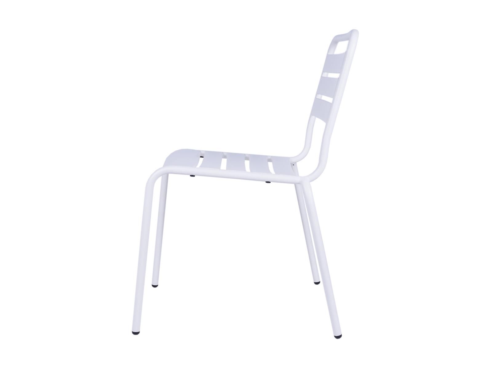 MaximaVida Max weiße Metall Gartenstuhle