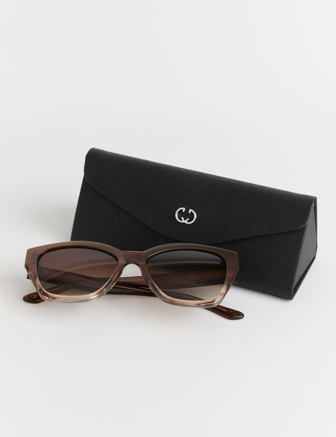 Sonnenbrille mit breitem Gestell