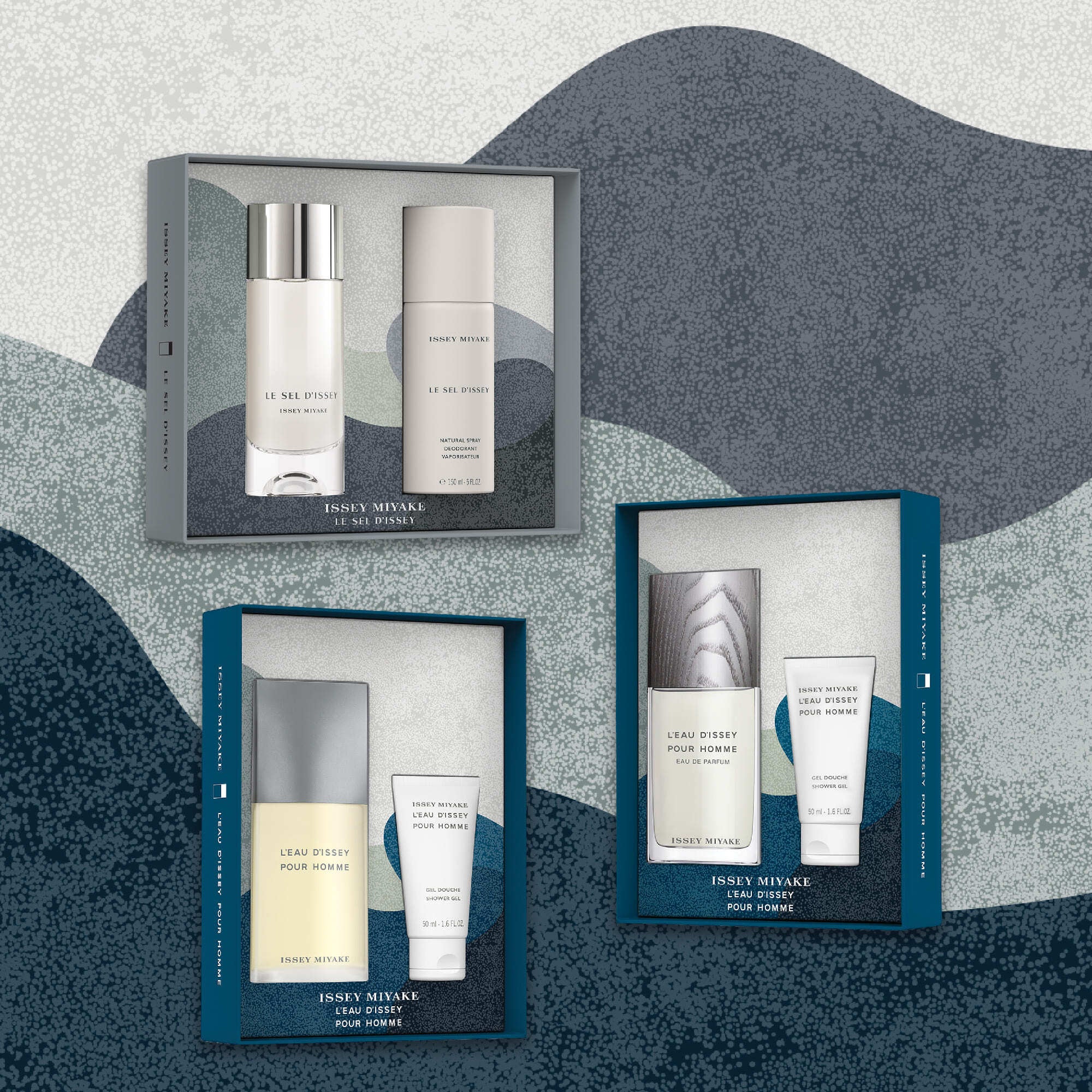 Conjunto de presente Le Sel d'Issey - Le Sel d'Issey Eau de Toilette - Conjunto de perfume masculino, Eau de Toilette