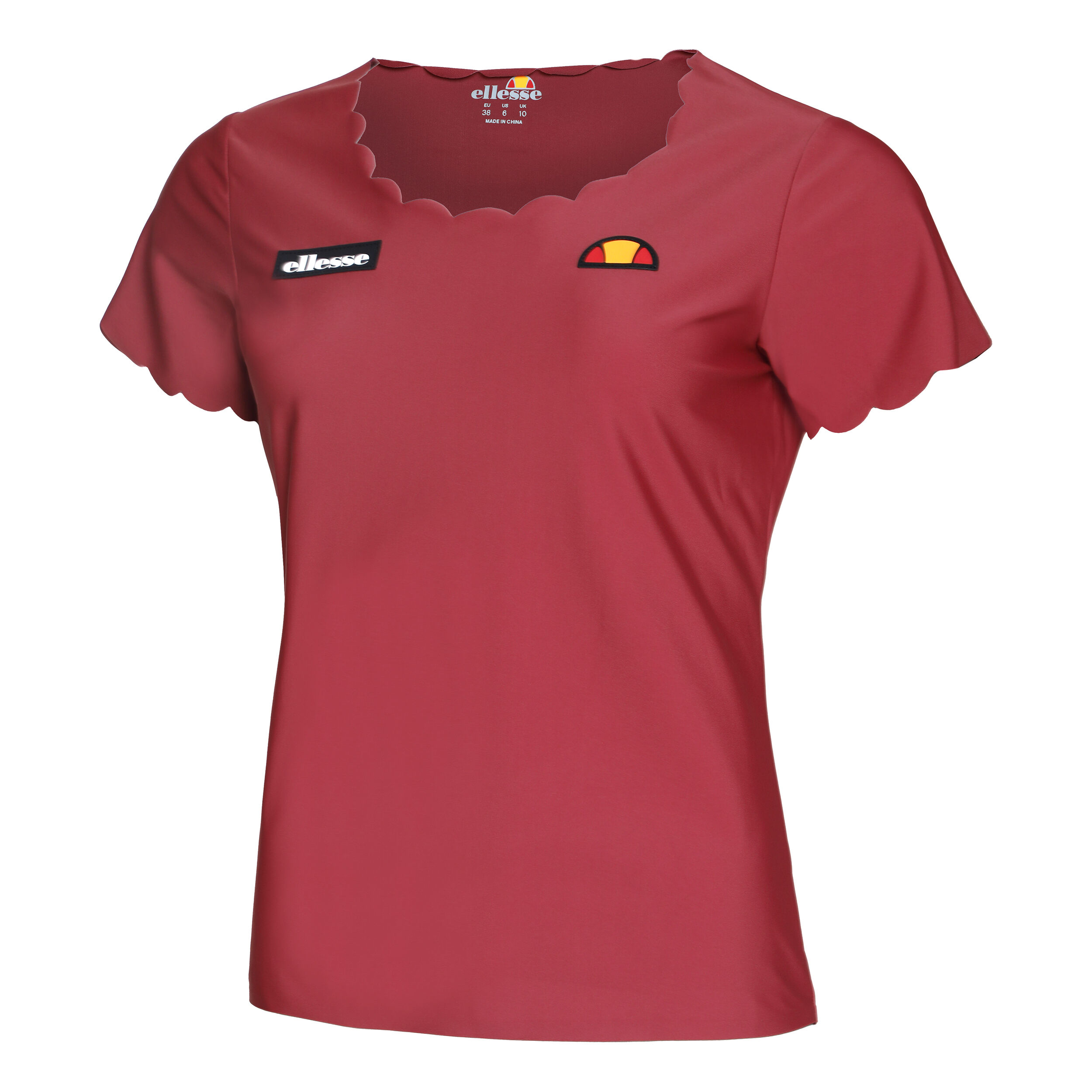 Evielyn T-Shirt Damen - Dunkelrot