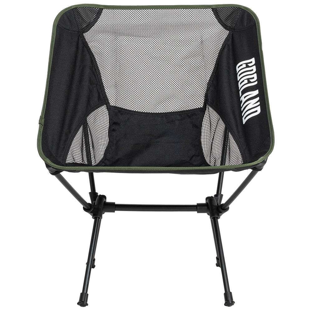 GOGLAND faltbarer Campingstuhl 2er-Pack schwarz/army grün