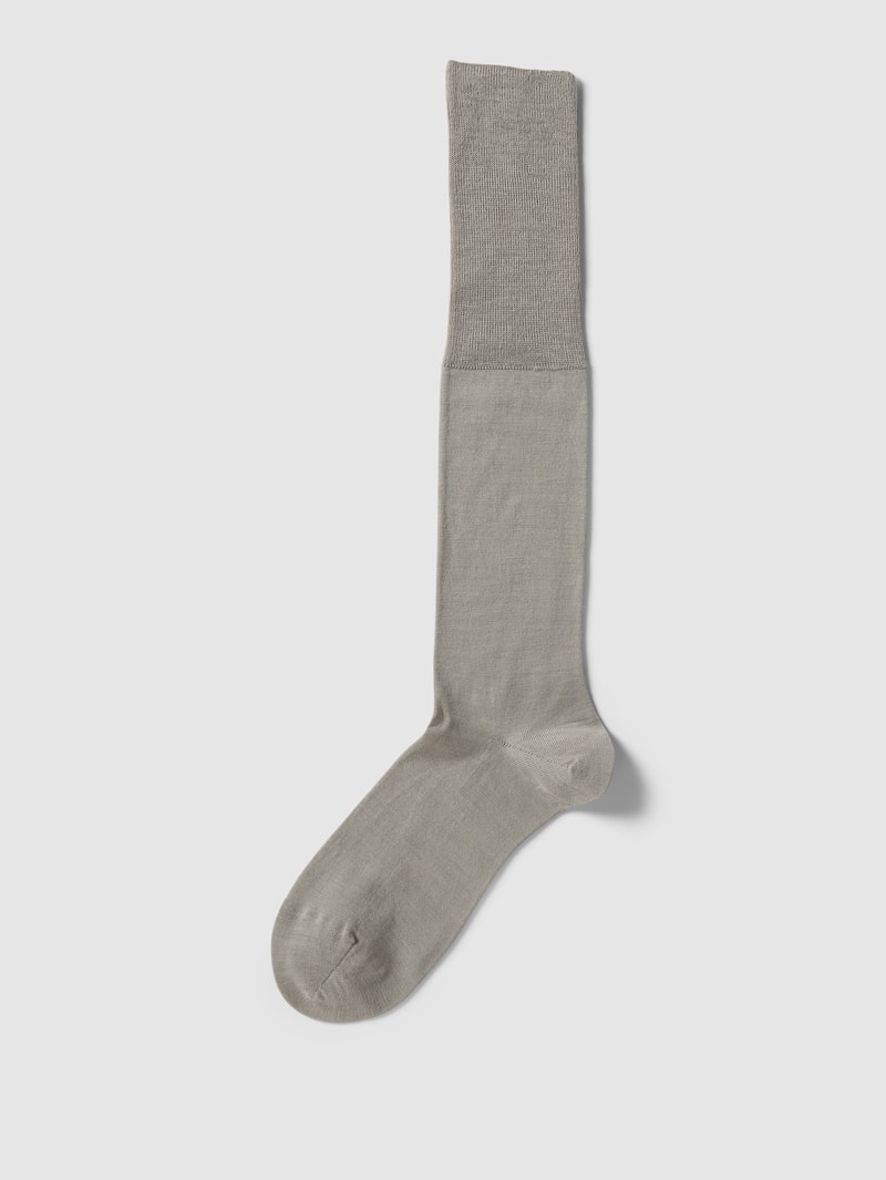 Socken mit elastischem Rippenbündchen Modell 'AIRPORT' in silber