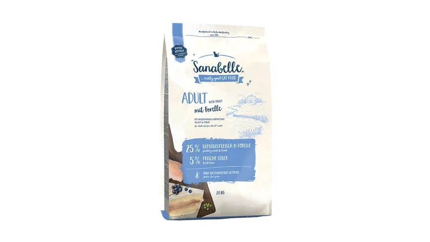 Sanabelle Katzentrockenfutter Adult Forelle 2 kg 2 kg