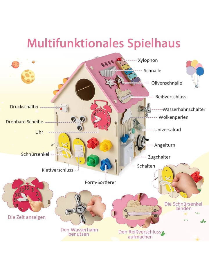 COSTWAY Werkzeugbank in Rosa günstig kaufen 33 x 33 cm