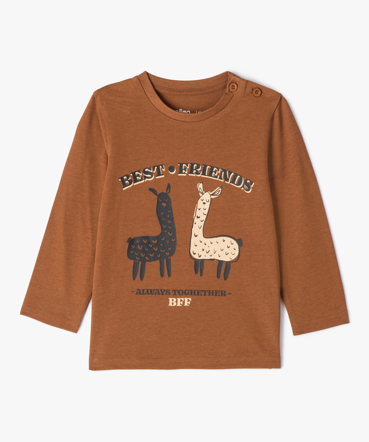 Tee-shirt bébé Garçon à manches longues (lot de 3) ecru | GEMO