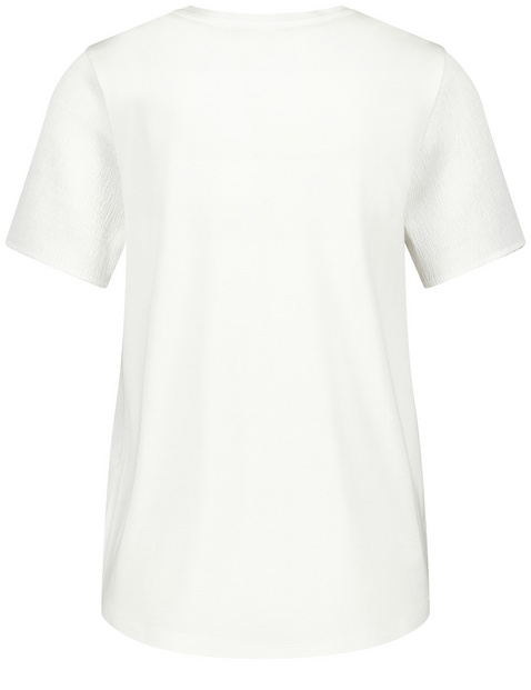 T-Shirt mit Crinkle-Effekt