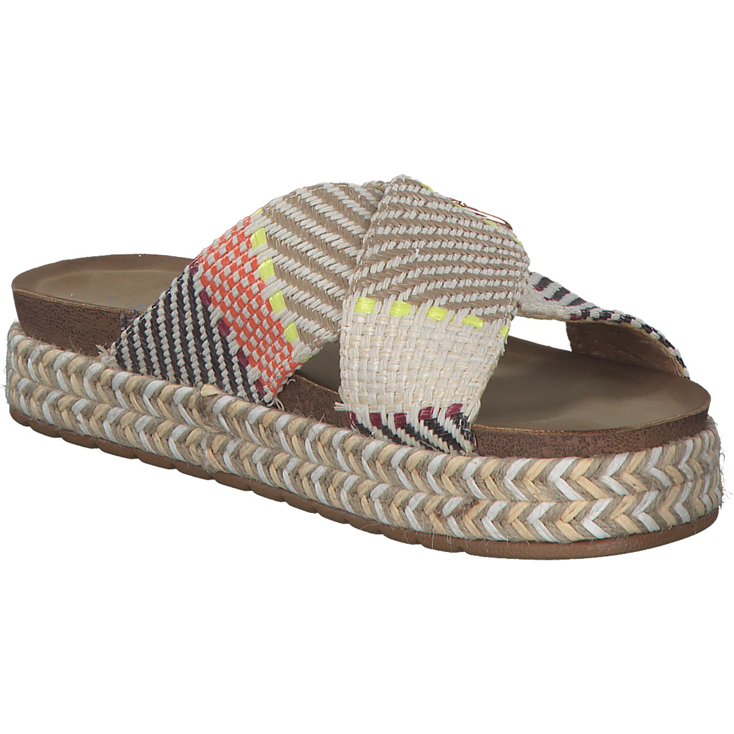 Palado Zurlo by Sila Sahin, Plateau-Pantoletten, Damen, Beige
