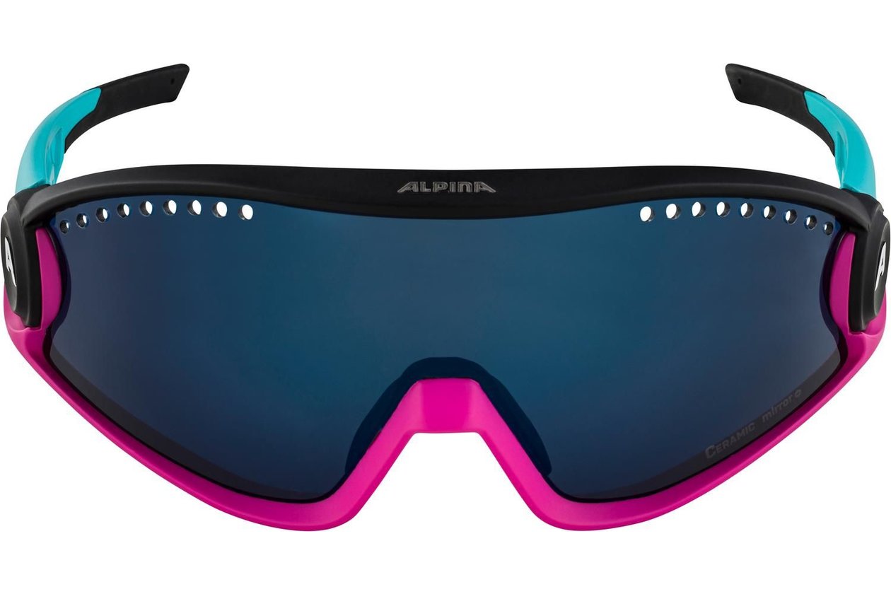 Alpina 5W1NG blue/magenta/black matt / blue mirror lens