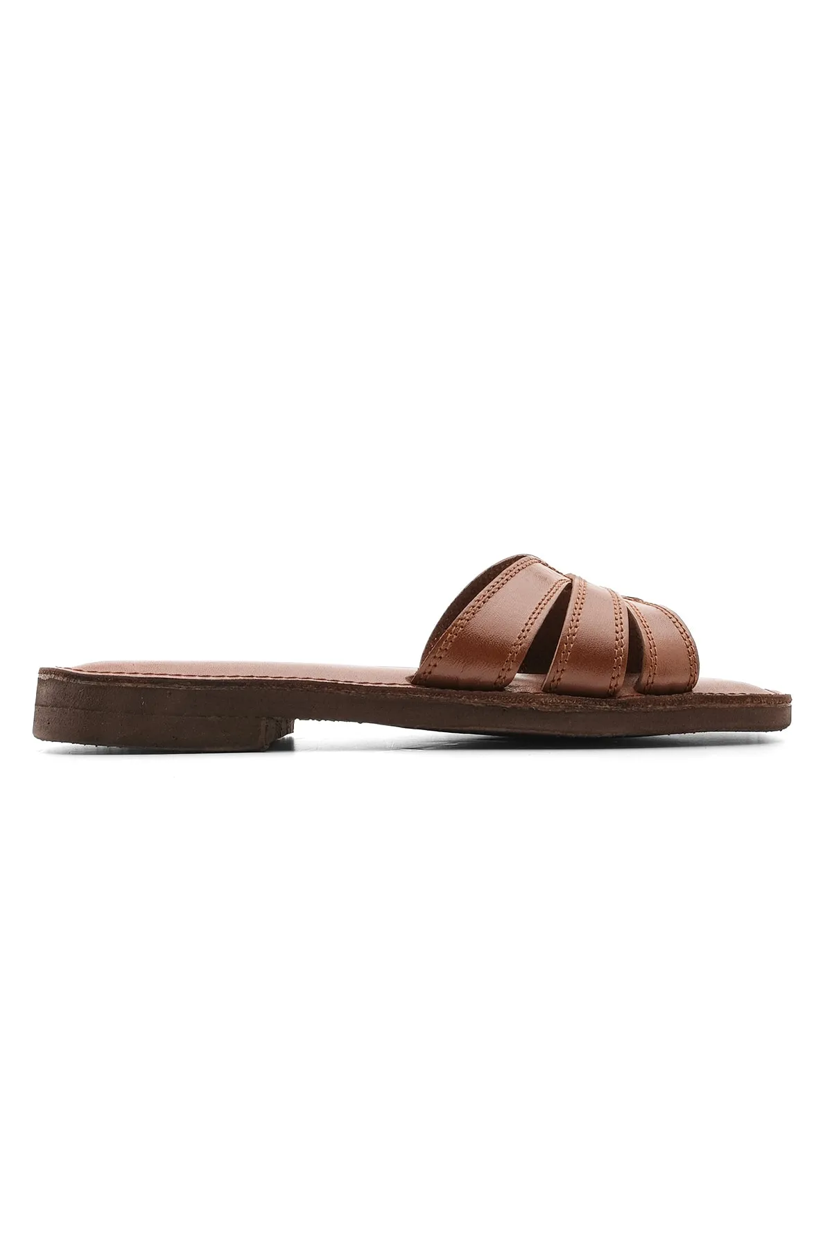 Marjin  Pantolette - Braun - Flacher Absatz