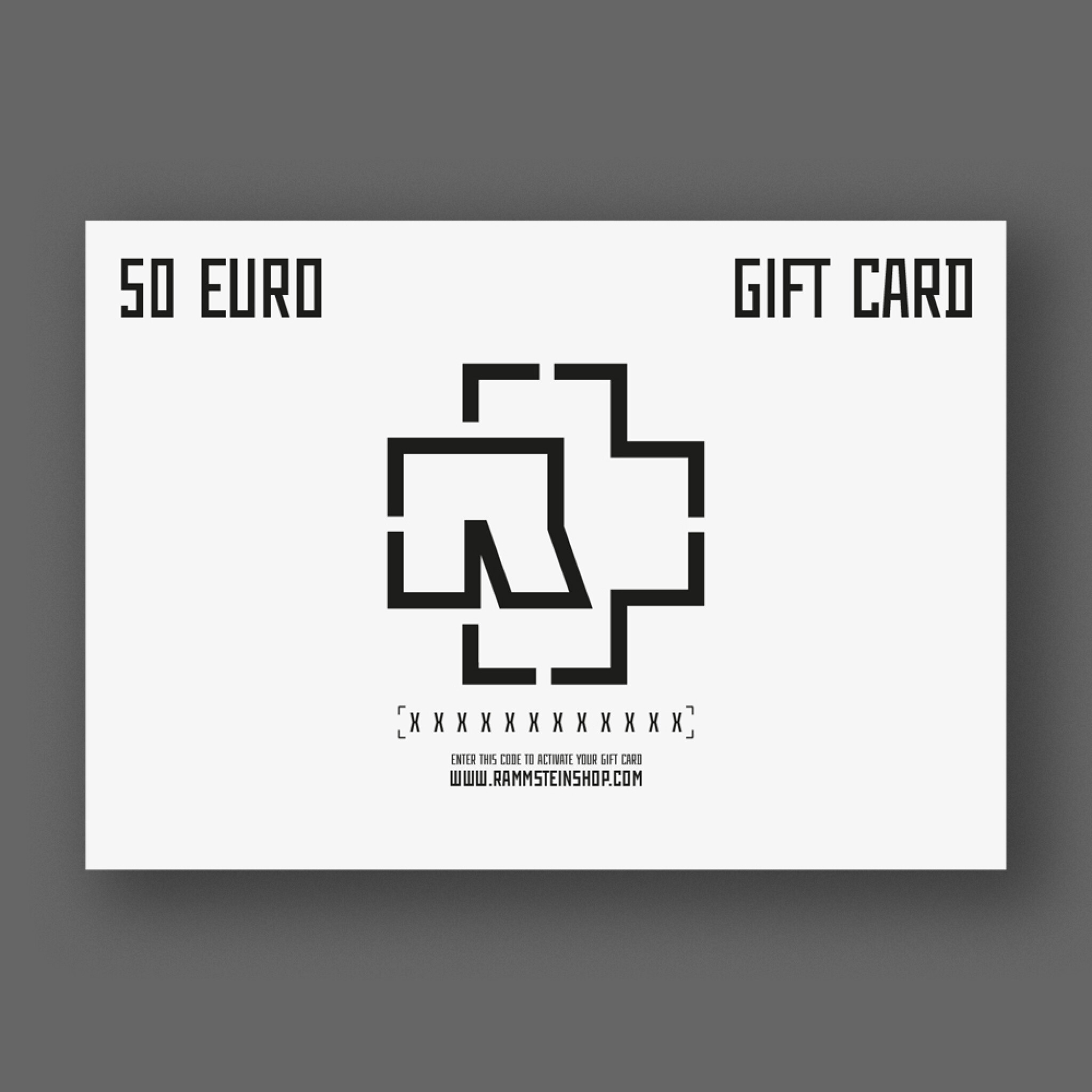 Rammstein Gutschein ”50”
