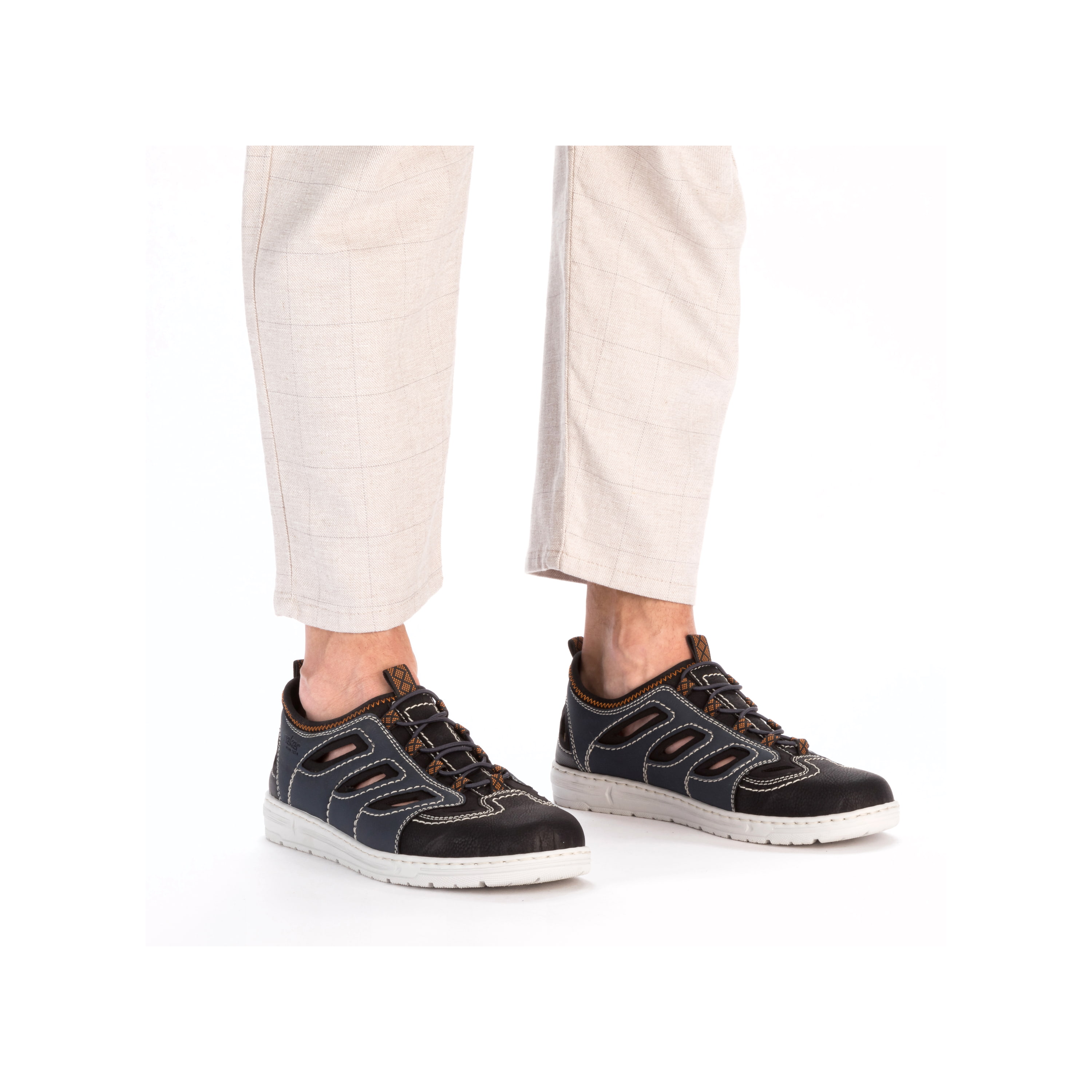 Rieker Herren Slipper schieferblau