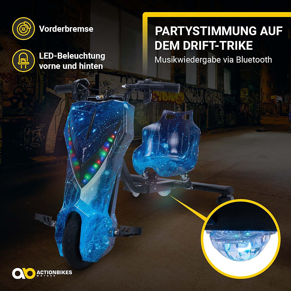 Kinder Elektrofahrzeuge Driftscooter Drifter 360 DP106 - Drift Roller Kart Car Auto - Kinderauto