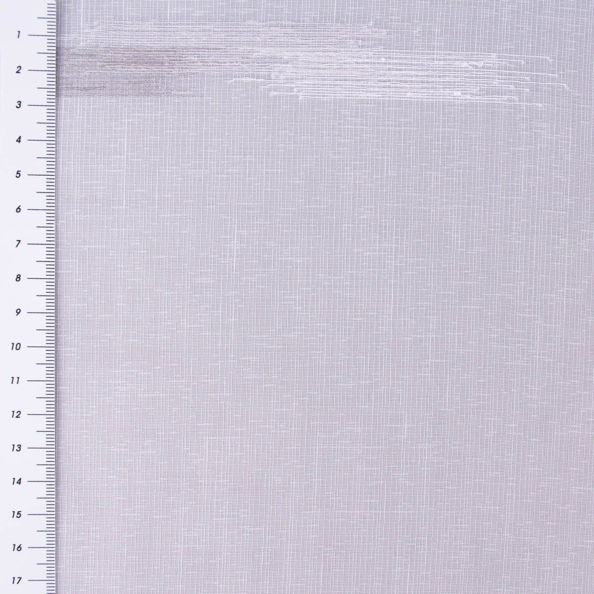 Meterware Scherli Webgardine Gardinenstoff Stores Scherlistreifen weiß grau 3m, SCHÖNER LEBEN., leicht perforiert, Kunstfaser, mit Bleiband, überbreit