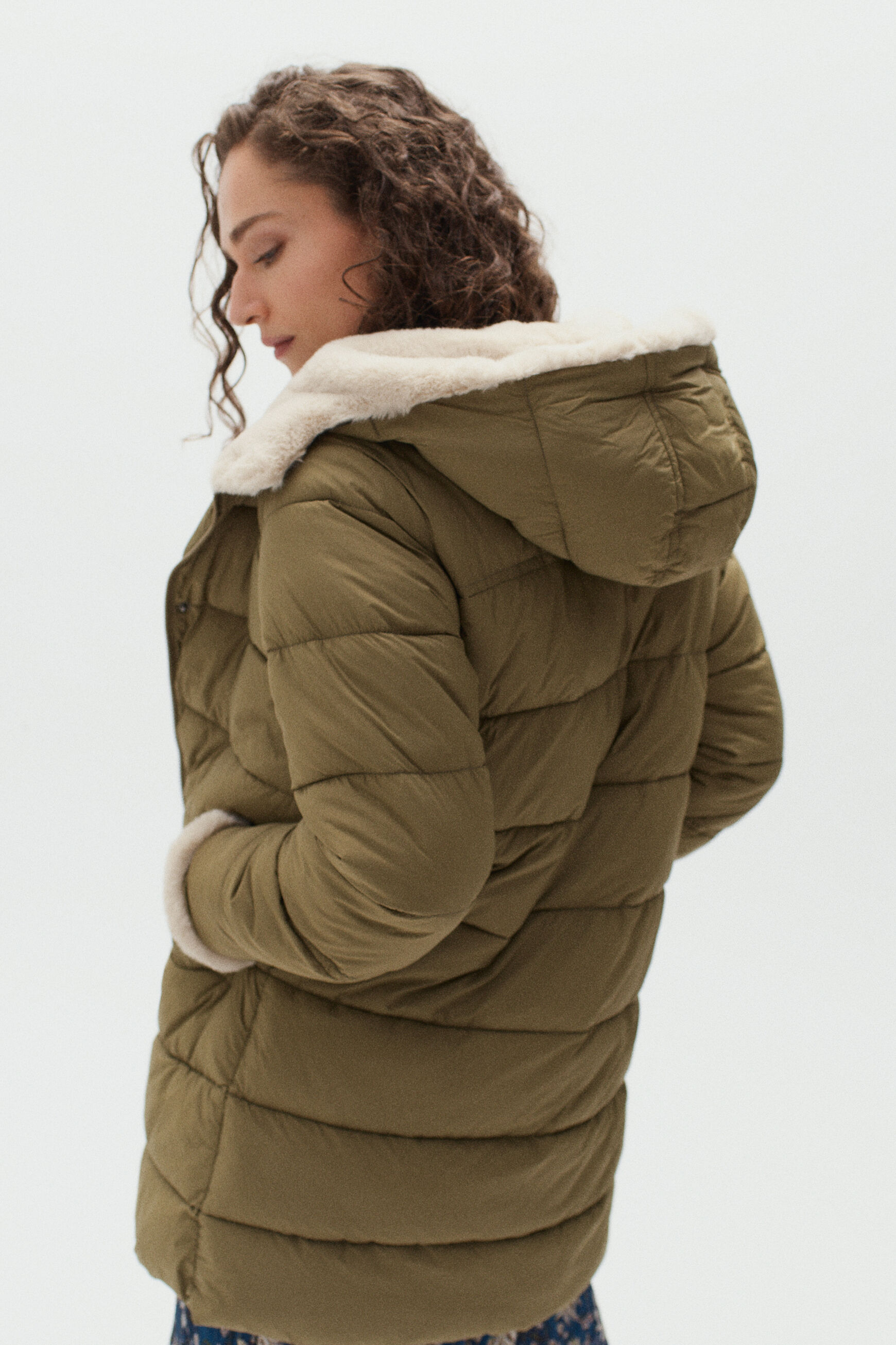 doudoune kiara vert kaki femme