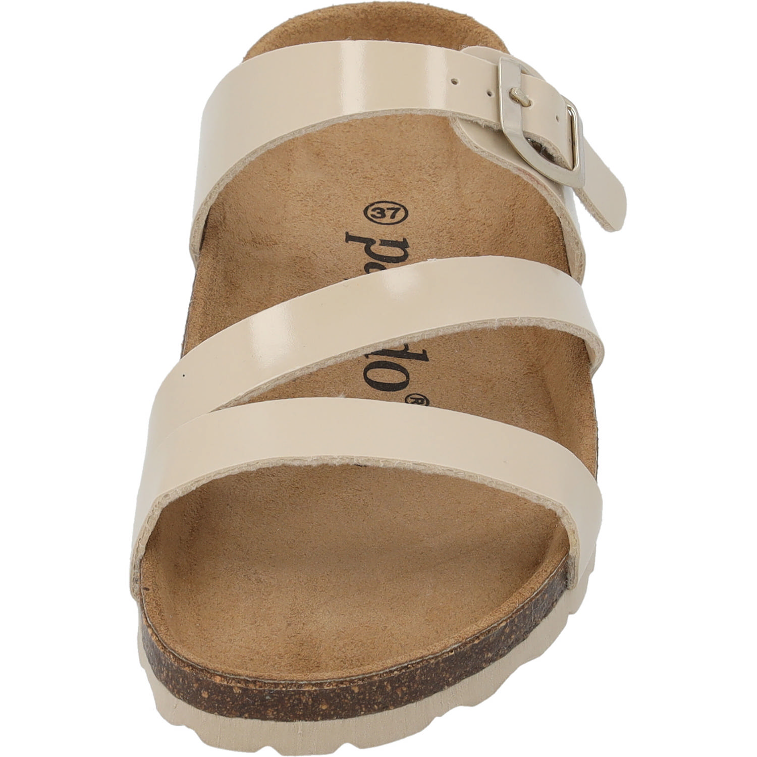 Palado Ikaria Lack, Pantoletten, Damen, Beige/Beige