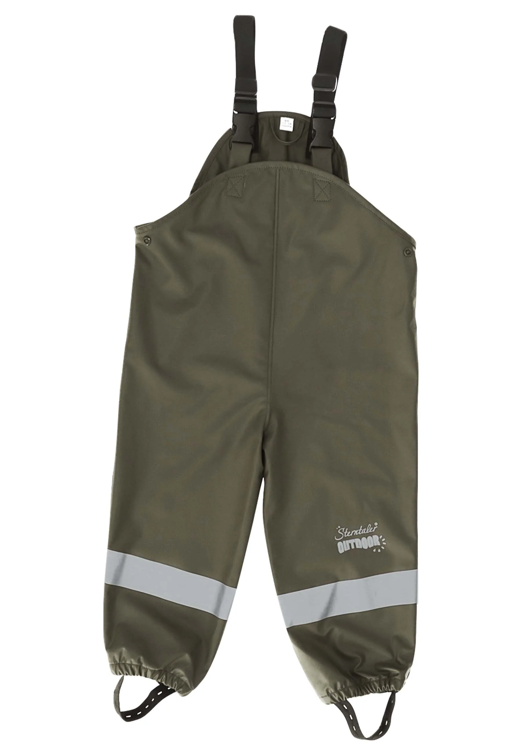 Regenträgerhose ungefüttert mit Reflektoren, uni