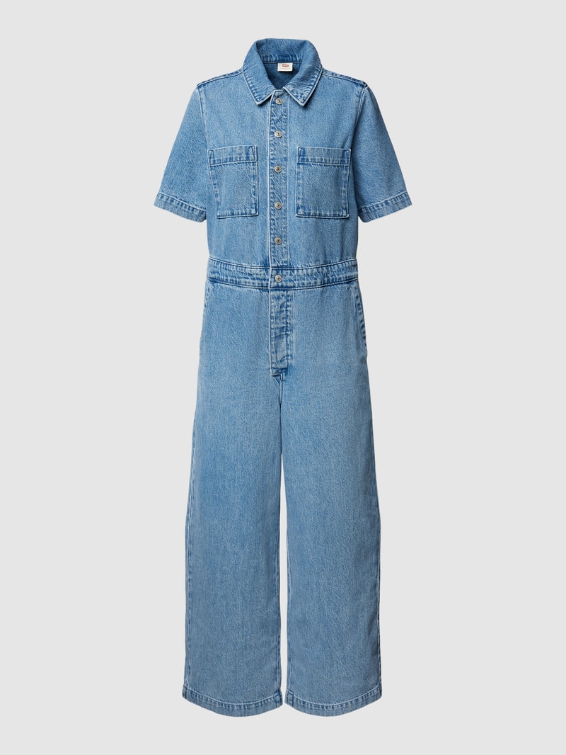 Jumpsuit in Denim-Optik Modell 'BOILERSUIT' in hellblau