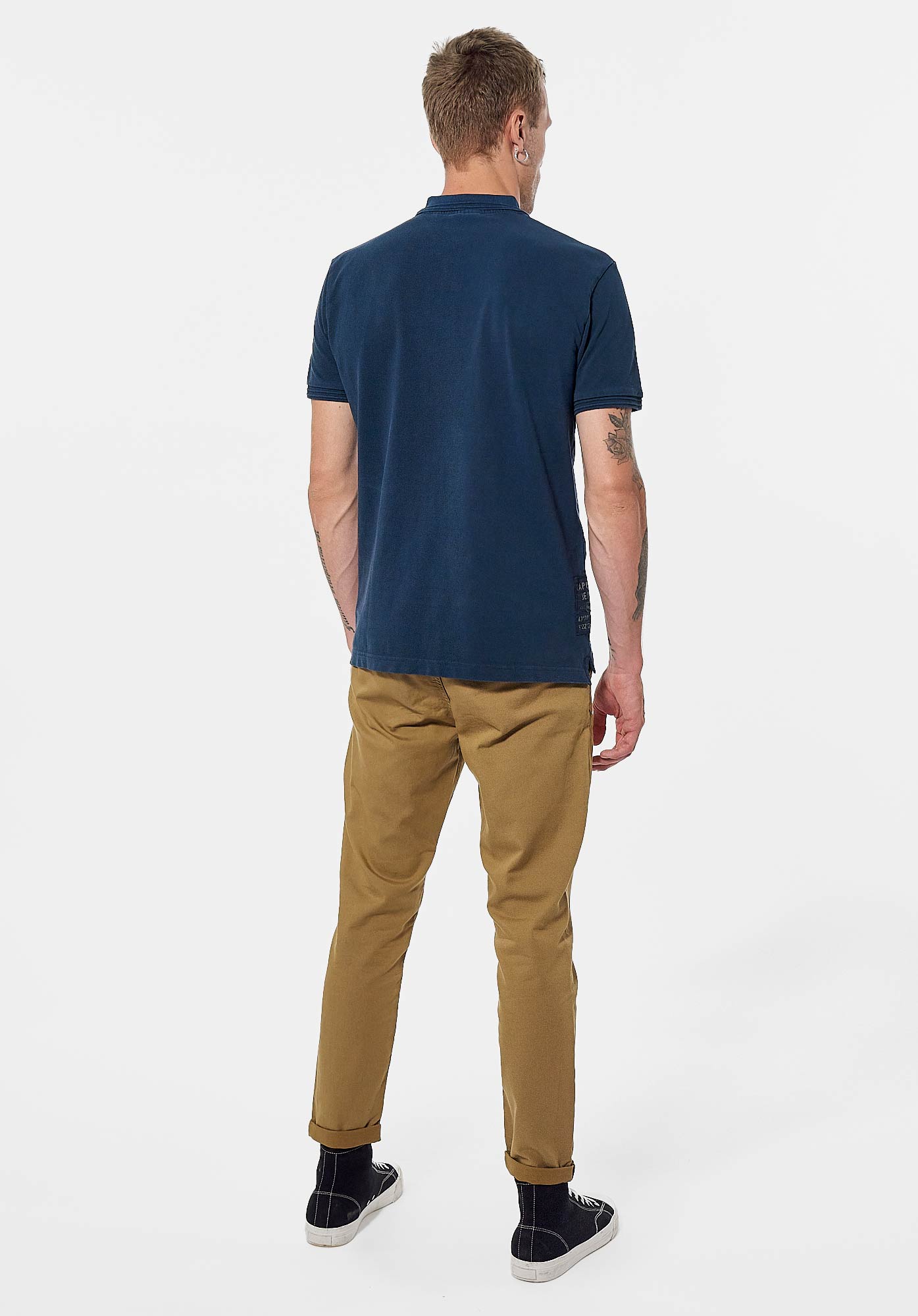 MISTA  Polo bleu Homme en 100% coton