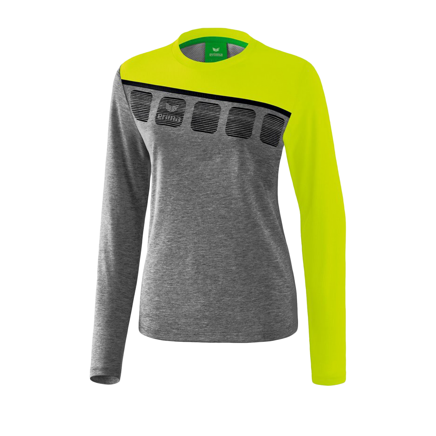 Erima 5-C Longsleeve Damen Grau Grün