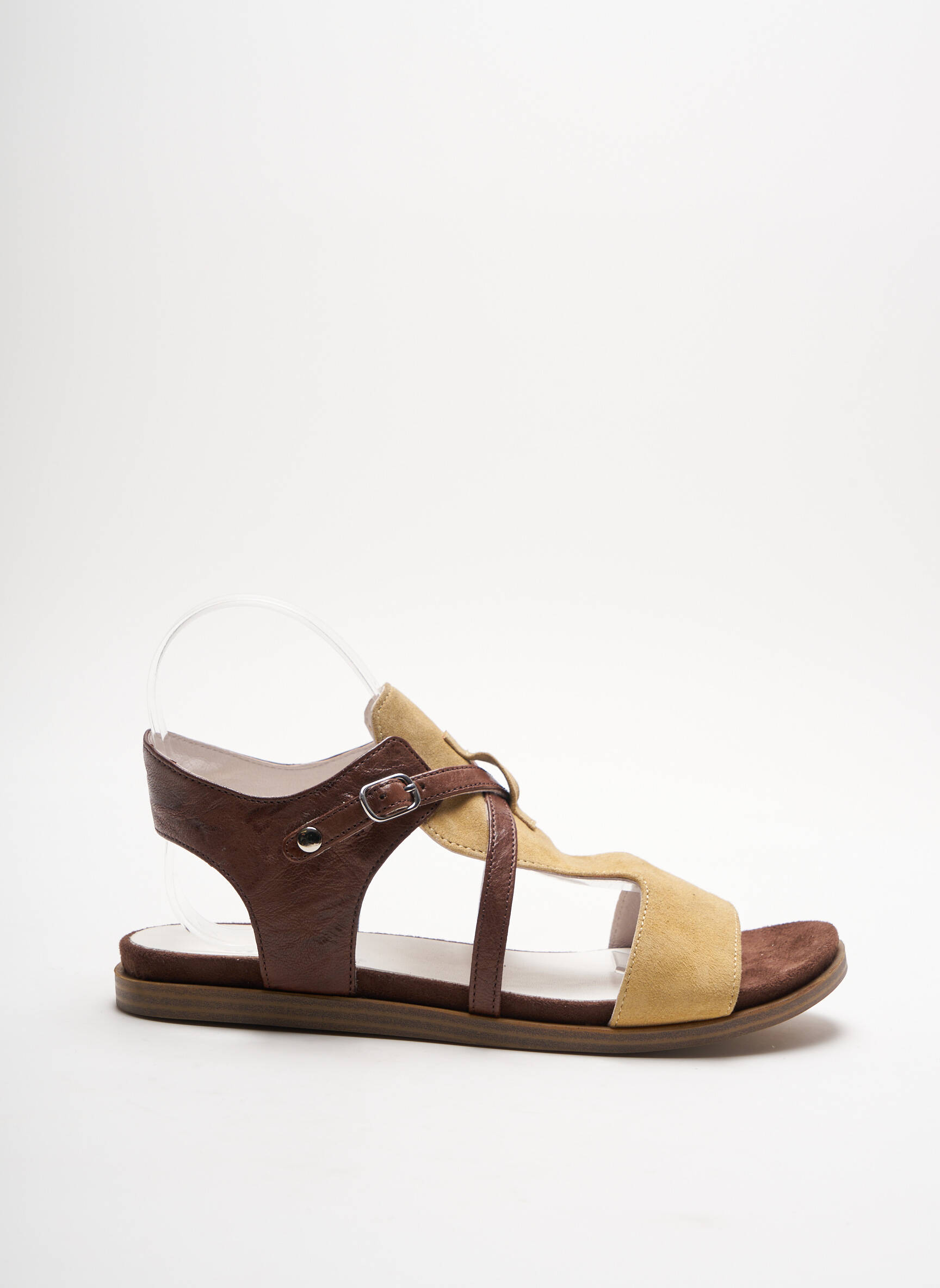 Regard Sandales Nu Pieds Femme couleur marron