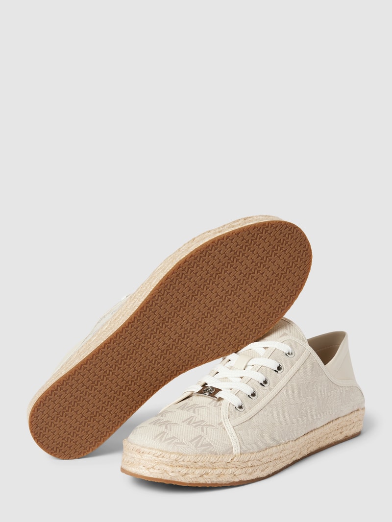 Sneaker mit Label-Details Modell 'LIBBY' in offwhite