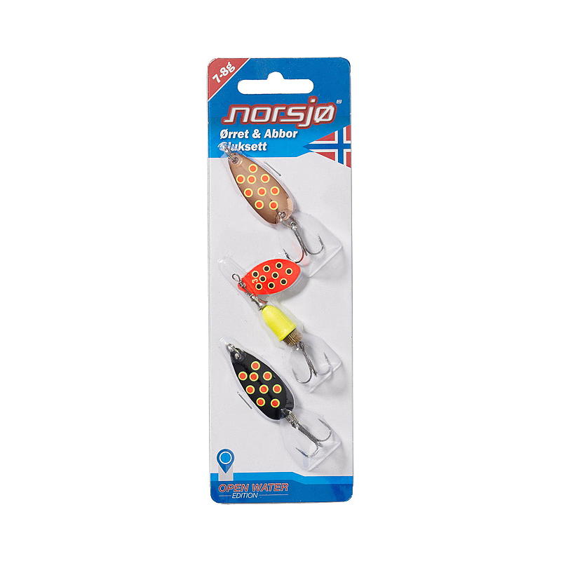 Norsjø Sluksett 3-pk 7/8 g Ørret & abbor, Norsjø