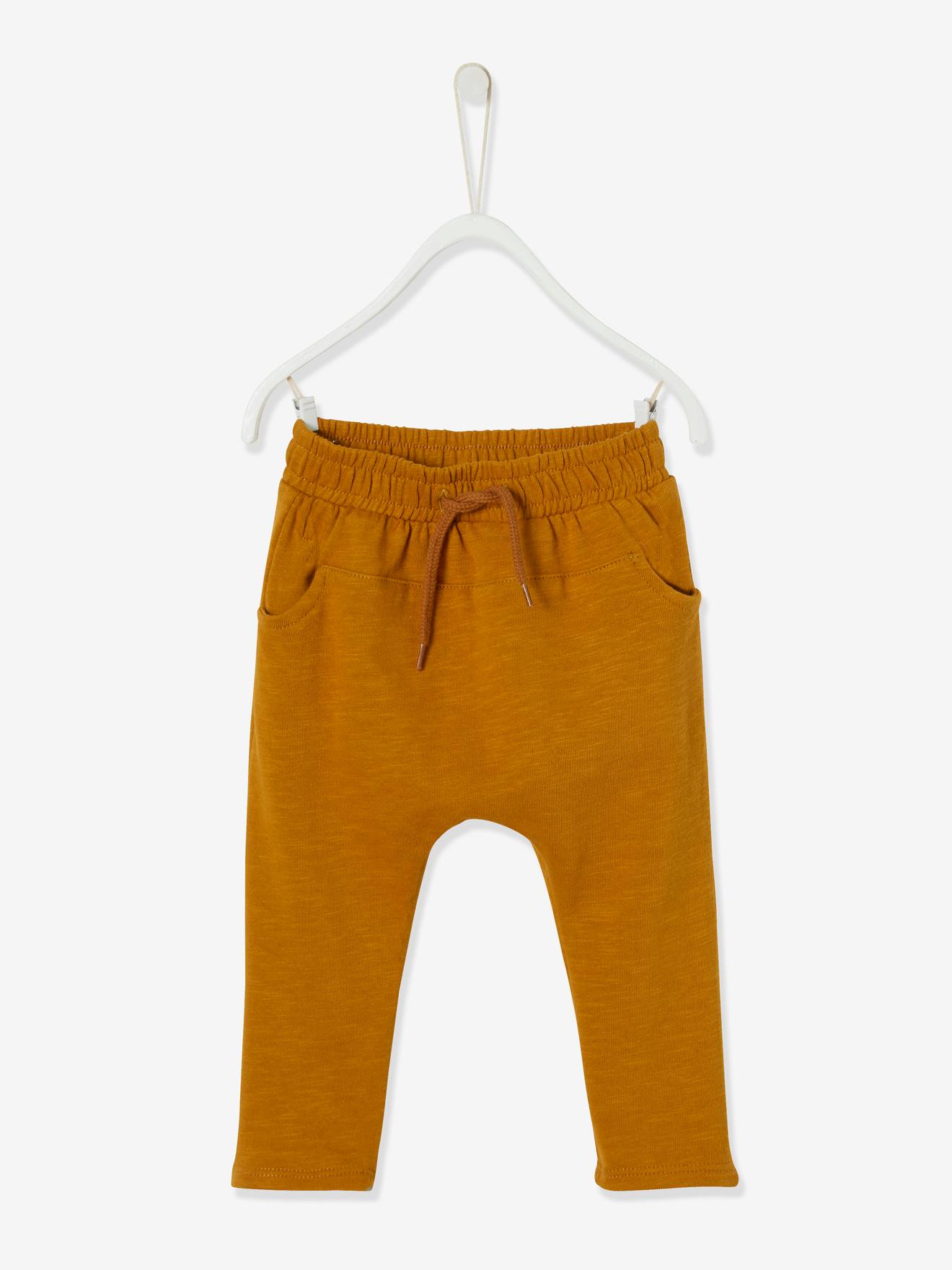 Pantalon molleton bébé garçon uni BASICS beige sable
