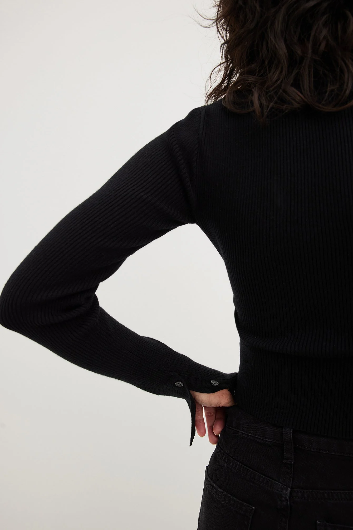 Strick-Top mit Cut-outs