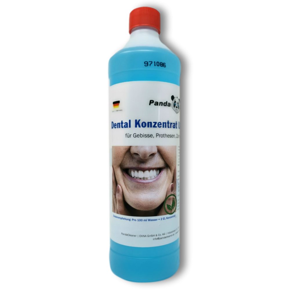PandaCleaner Dental Konzentrat Ultraschallreiniger - Für Gebisse & Prothesen Reinigungskonzentrat (1-St. 1l)