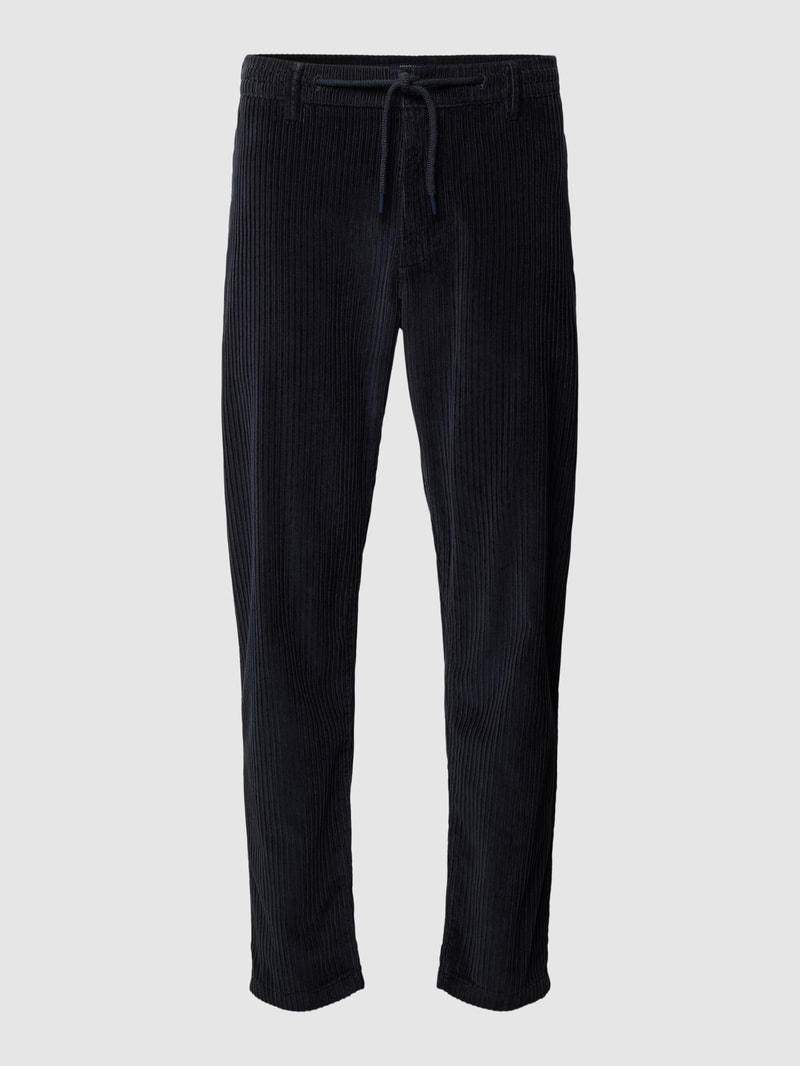 Cordhose aus reiner Baumwolle in marineblau