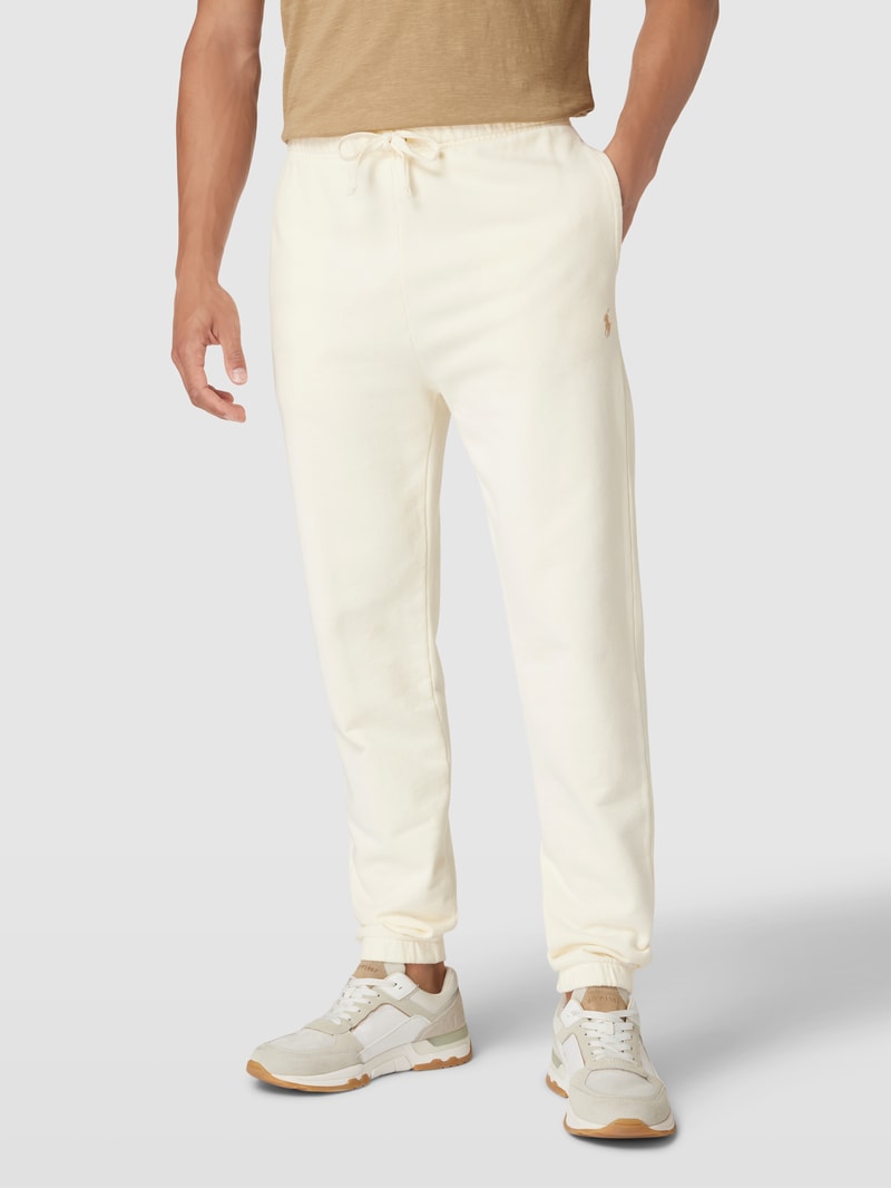Sweatpants mit elastischem Bund Modell 'ATHLETIC' in sand