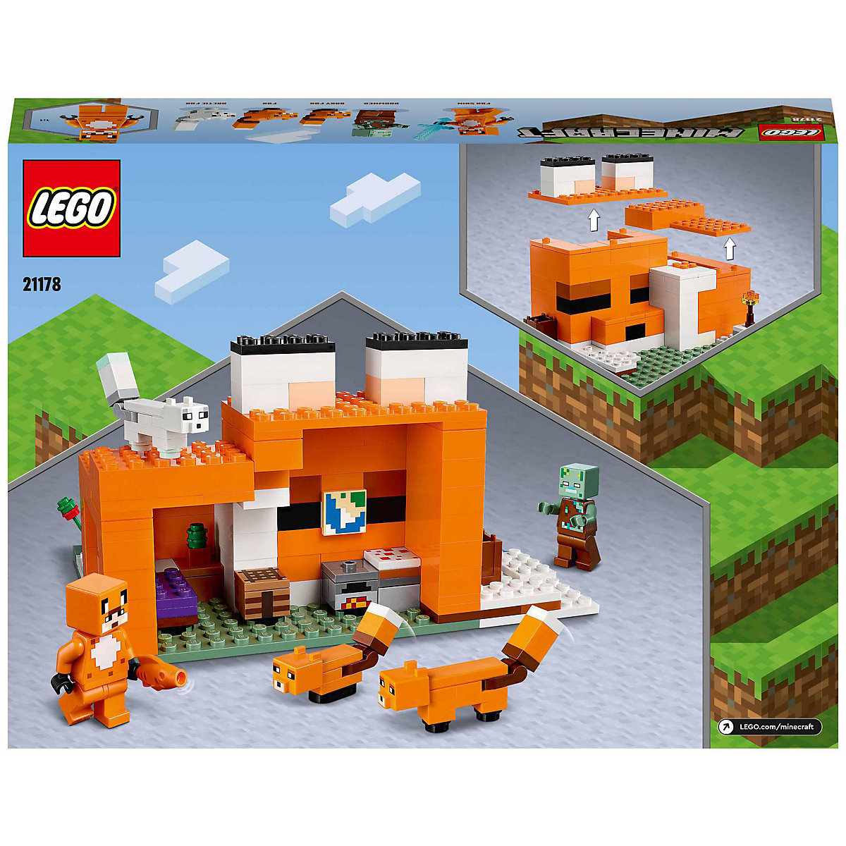 LEGO® Minecraft 21178 Die Fuchs-Lodge