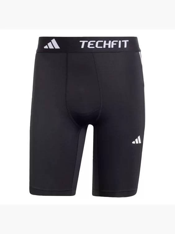 adidas TECHFIT Compression Training 3-Streifen kurze Leggings