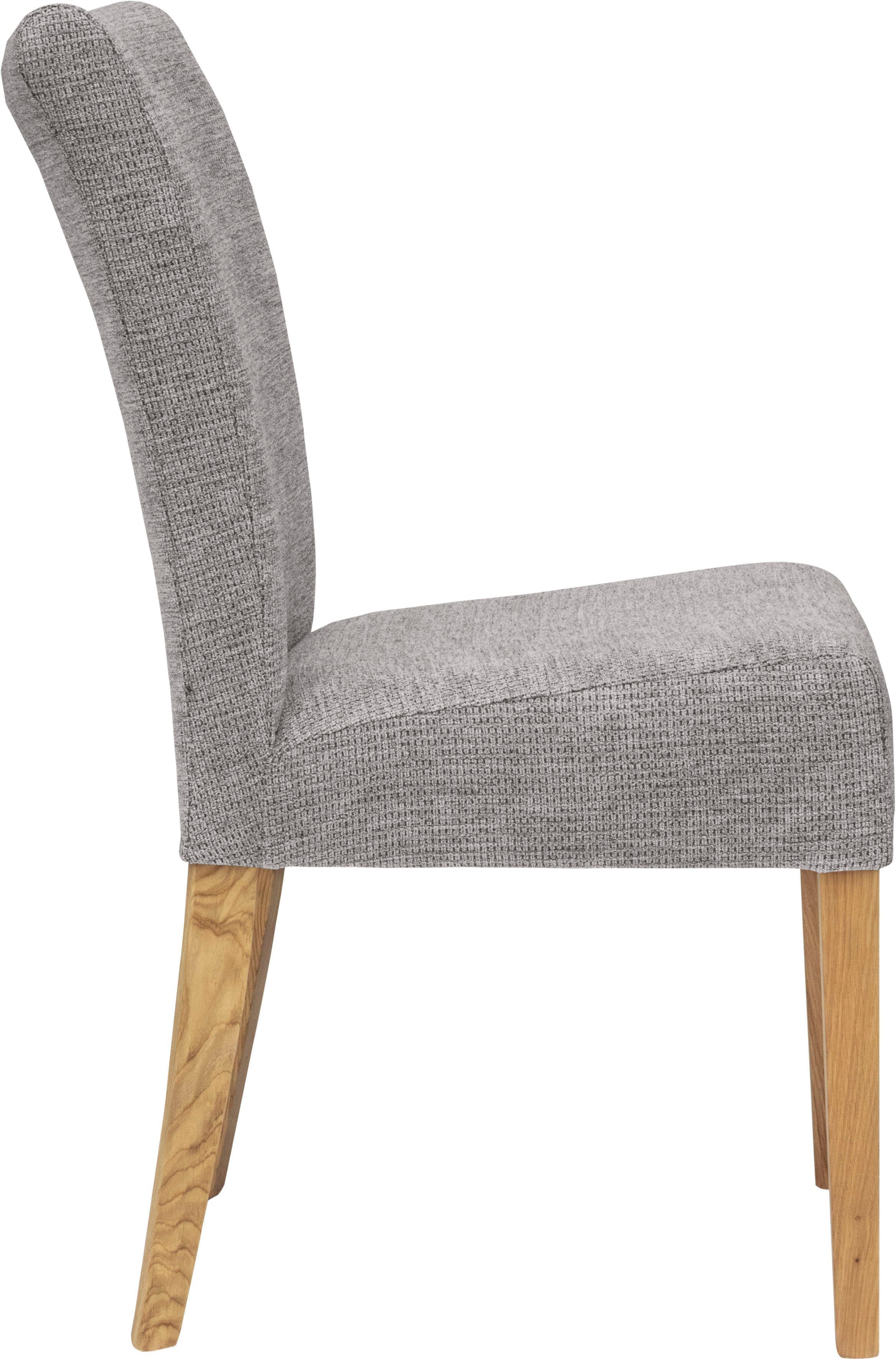 Home affaire 4-Fußstuhl Queen (Set, 2 St), bezogen mit Web- oder Strukturstoff, Microfaser oder Kunstleder