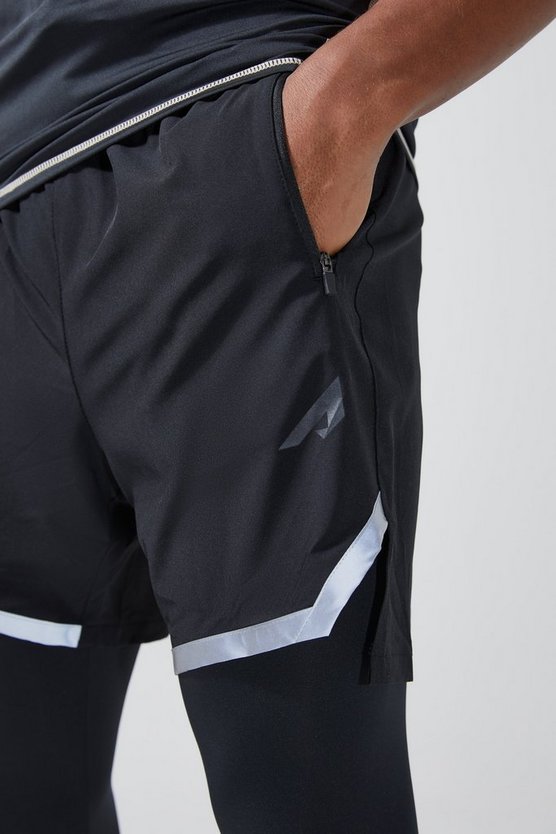 Active 2-in-1 Leggings-Shorts