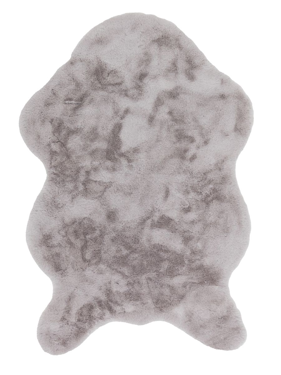 Schöner Wohnen Kunstfell Tender in Schaffelloptik Braungrau 60 x 90 cm