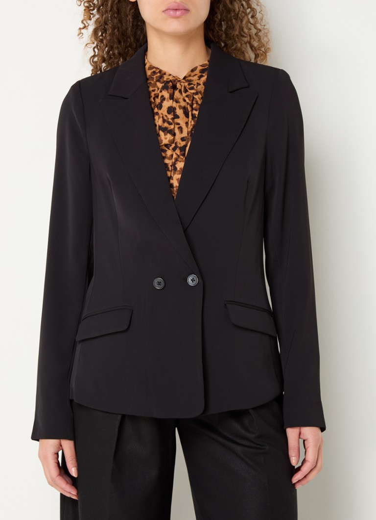 NYDJ Modern double-breasted blazer with flap pockets