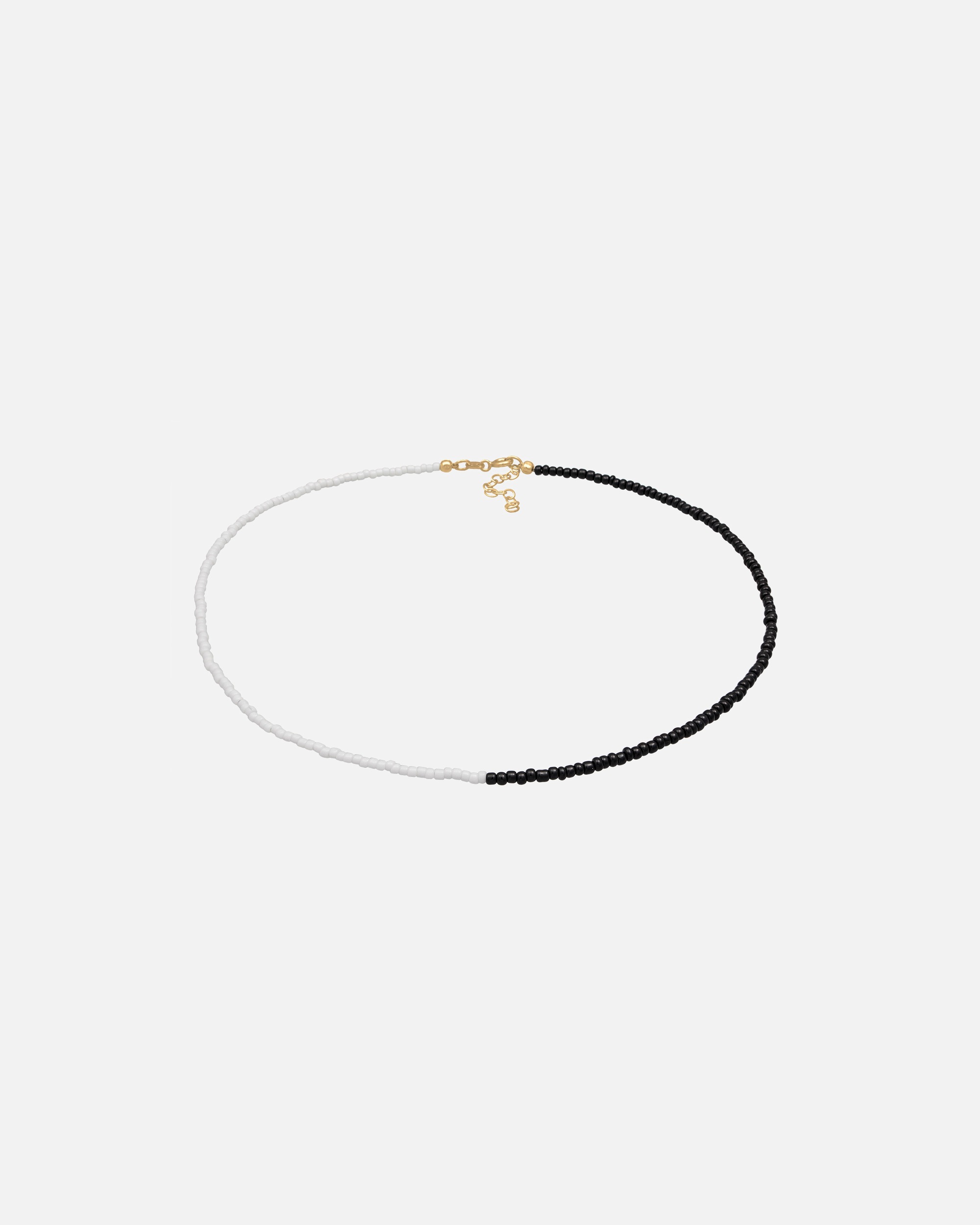 Collana girocollo da donna Elli con perline di vetro Yin Yang in argento sterling 925 placcato oro