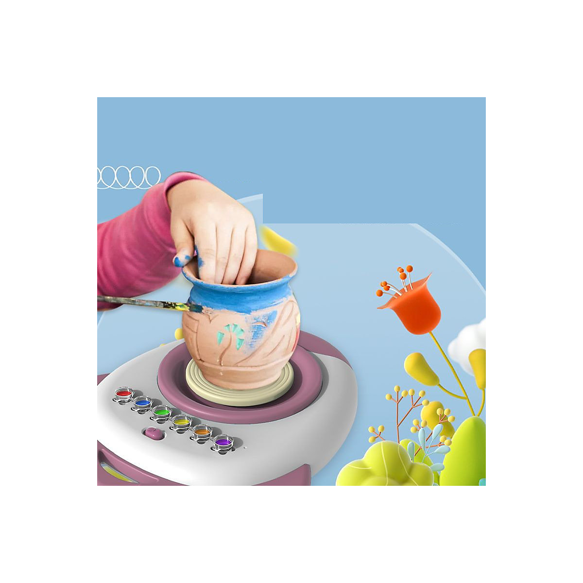 Clay Machine für Kinder Töpfermaschine für Kinder aus weichem Ton