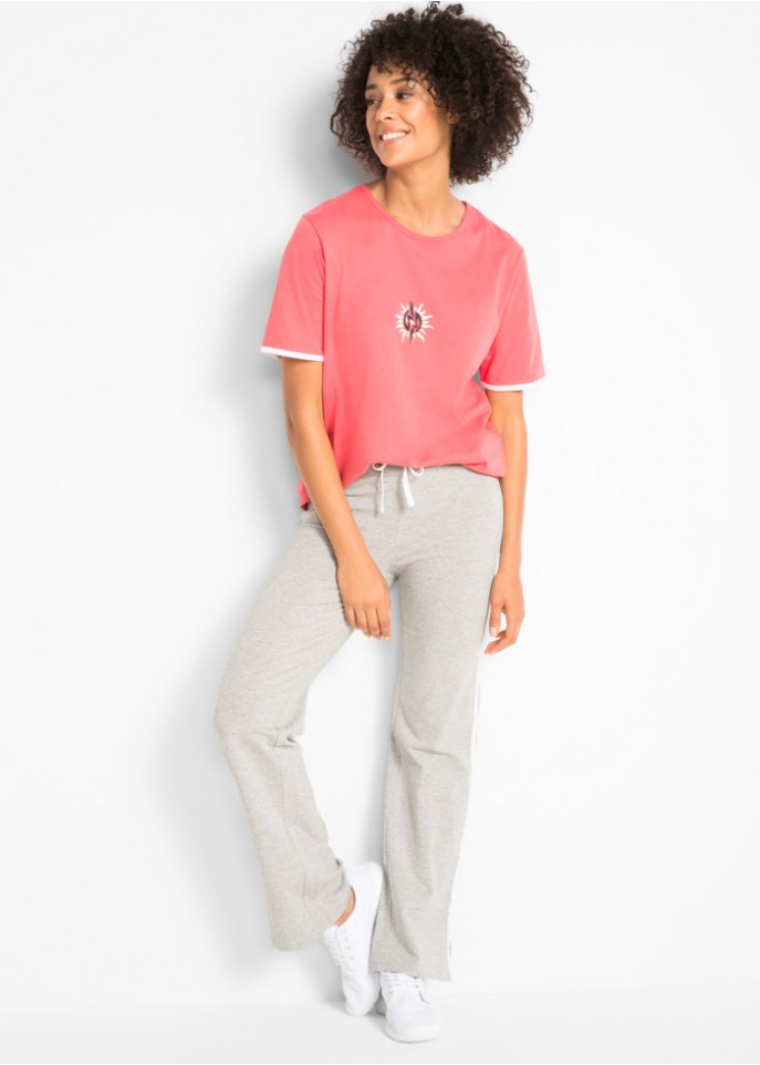 Shirthose aus Stretchmaterial im Doppelpack, gerade geschnitten