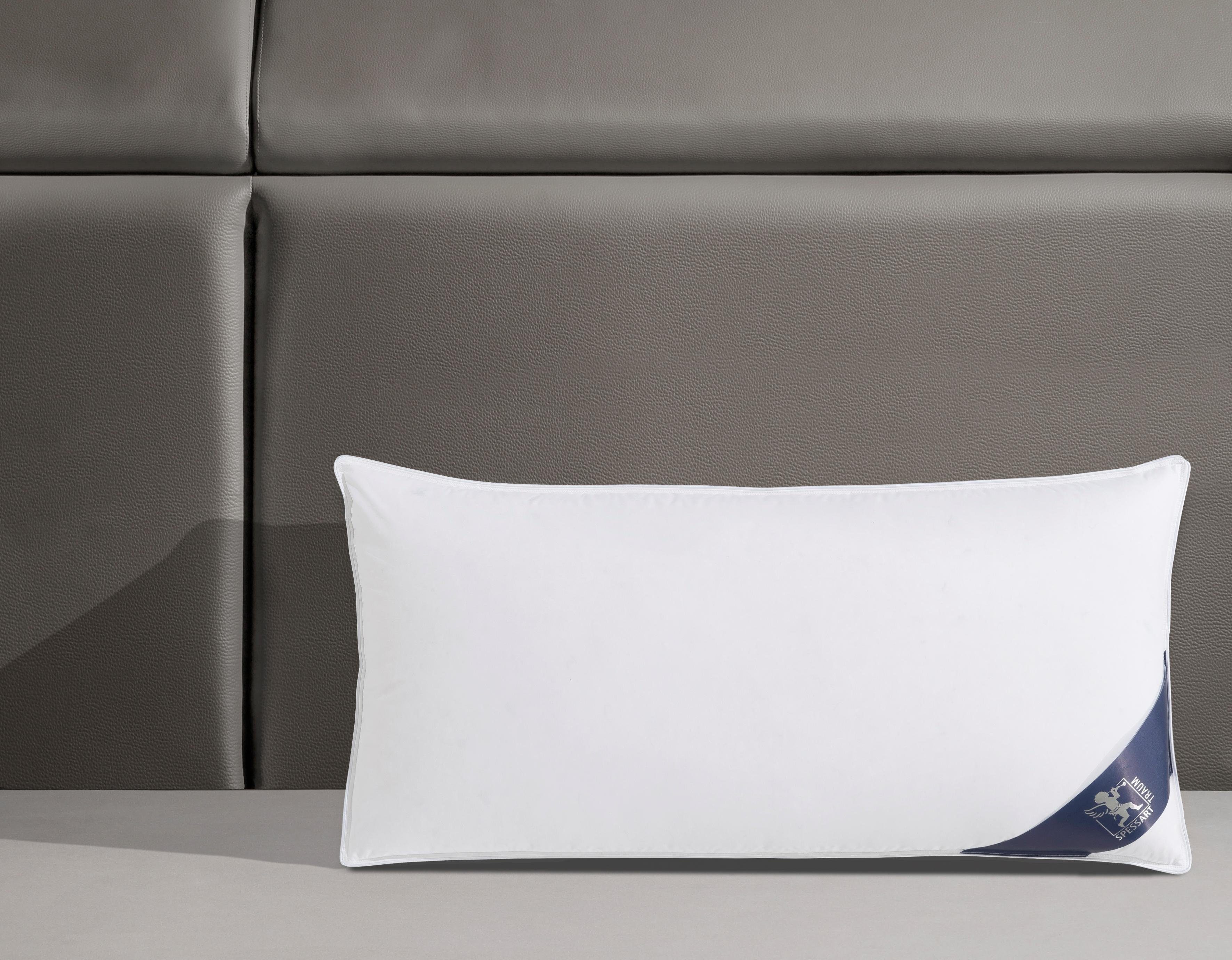 3-Kammer-Kopfkissen Premium******, SPESSARTTRAUM, Füllung: Füllung: 90% Gänsedaunen und 10% Gänsefedern (Außenkammern), Bezug: 100 % Baumwolle, hergestellt in Deutschland, allergikerfreundlich