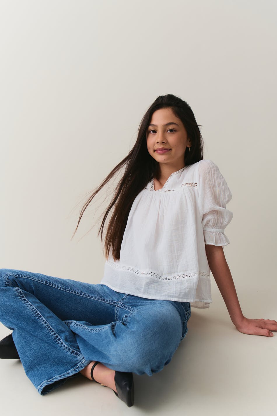 Y puff sleeve blouse