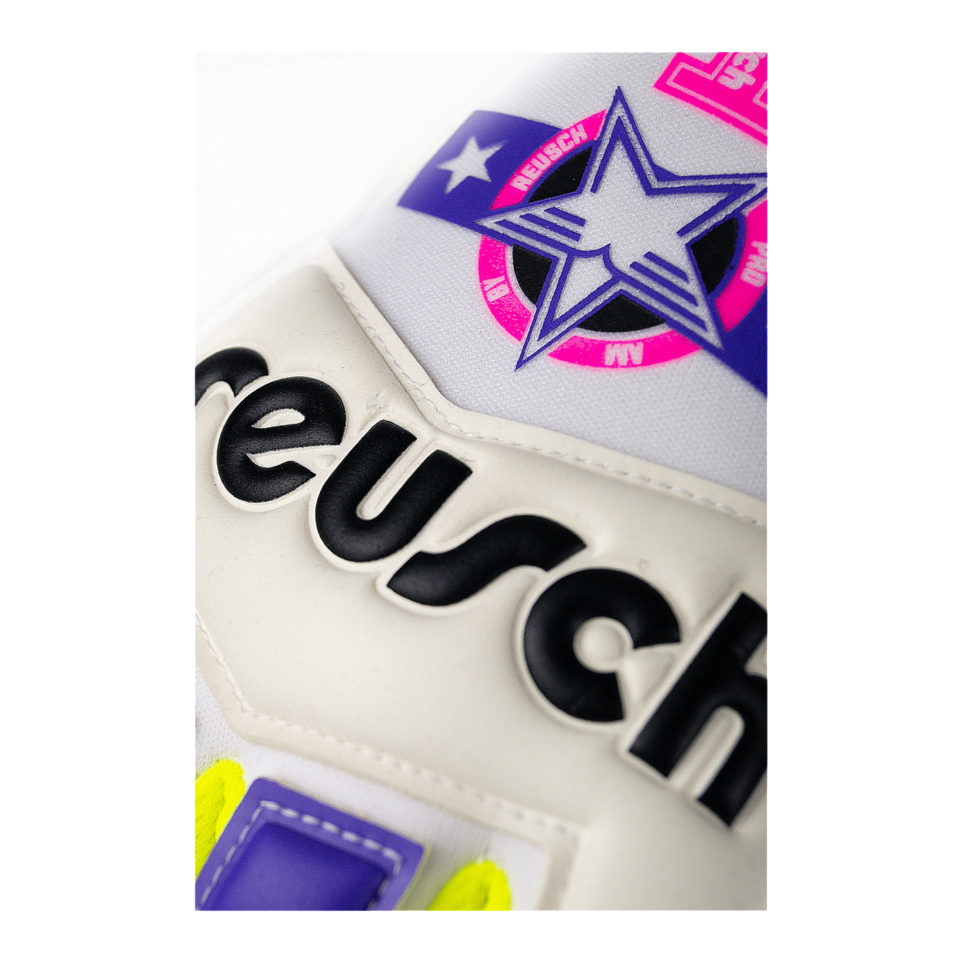 Reusch Legacy Pro Am Gold X TW-Handschuhe Weiss Lila F1055